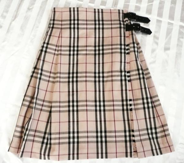 ☆美品☆正規品☆Burberry バーバリー プリーツ巻きスカート☆M~L☆ 美 ☆美品☆正規品☆Burberry バーバリー プリーツ巻きスカート☆M~L☆ 美