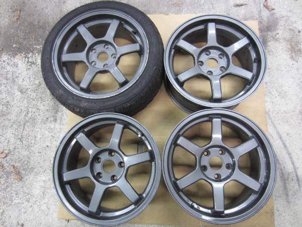 TE37　モドキ　８J＋25　１７インチ　４本　ドリフト練習用に