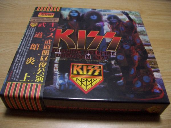 CD KISS/BURNING HELLFIRE BUDOKAN 1977 4.2 TWO CONCERTS EMPRESS