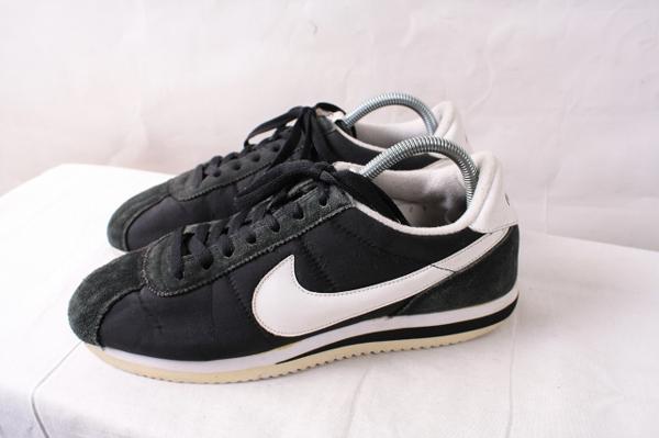 【ナイロン コルテッツ】27.5cm/CORTEZ NYLON nike ナイキ 古着 中古 スニーカー 黒 白 メンズ xx2345