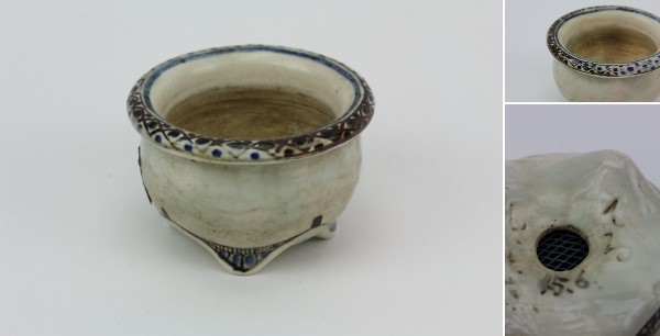 孔雀窯 小品盆栽鉢 辻てる子作 染付(鉢)｜売買された  