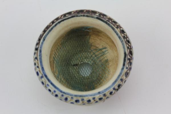 孔雀窯 小品盆栽鉢 辻てる子作 染付(鉢)|売買された 孔雀窯 小品盆栽鉢 辻てる子作 染付(鉢)|売買された