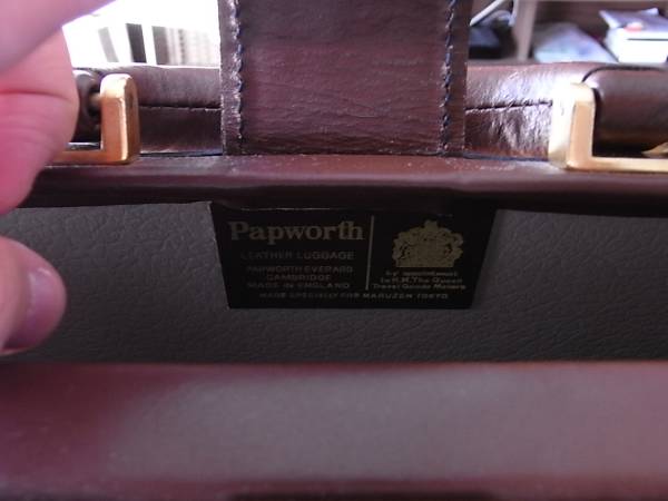 【希少】 鍵付きPAPWORTH パップワース 本革 ダレスバッグ 極美品☆(英)パップワース/PAPWORTH【高額☆ダレスバッグ】メンズ