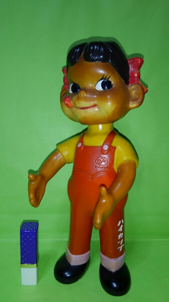 レトロ□ペコちゃん□ハイカップ□ソフビ人形□不二家□企業物