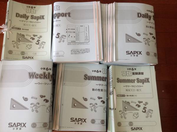 SAPIX サピックス 算数 社会 サピックス6年生算数一年分テキストSAPIX