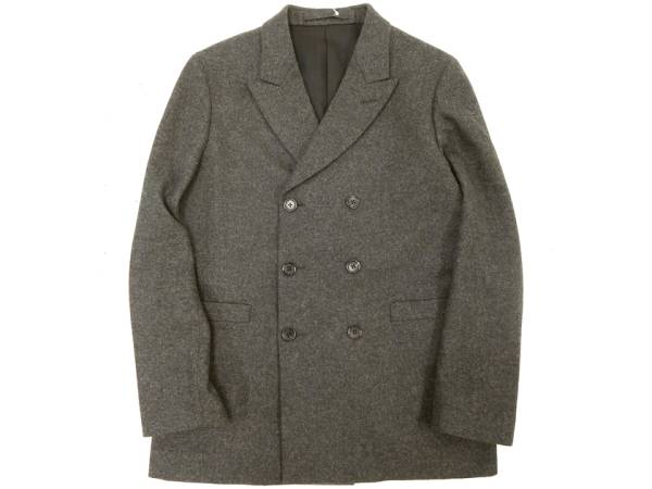 新品 日本製 定7.8万 MARGARET HOWELL マーガレットハウエル FOX BROTHERS ＆ Co. ウール ショート ダブルチェスターコート/mo20170208-21