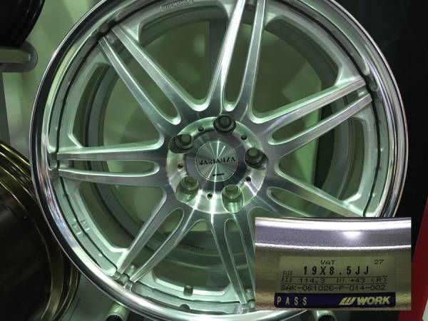 19インチ ホイール ワーク ヴァリアンツァ 2本 19×8・5J 5穴 