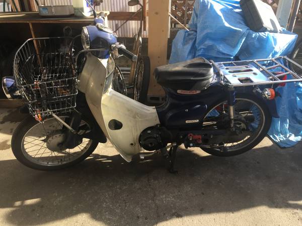 ホンダ スーパーカブ50cc AA01 プレスカブ新聞配達 ジャンク ？始動確認済み 19500Km 廃車済み