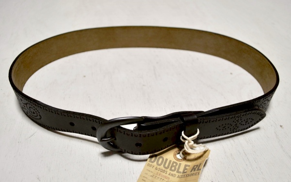 SALE★ダブルアールエル■レザーベルト RRL BE2100 黒 M(30)