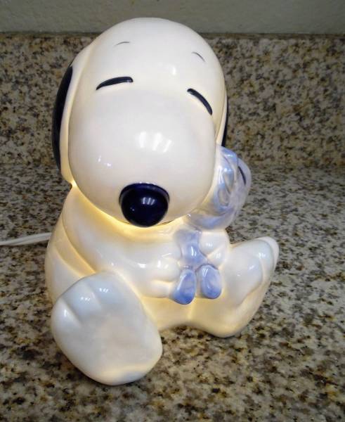 レア スヌーピー ランプ 陶磁器 スヌーピー SNOOPY スタンド
