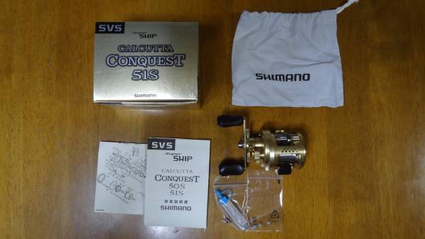 ☆レア　美品　機関良好　カルカッタコンクエスト　51S　シャロースプール　中古　オーバーホール済み　送料無料☆