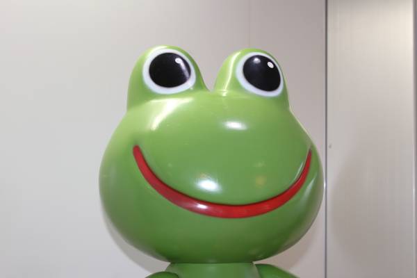 店頭用 ケロちゃん カエル人形 広告板4枚付き 検 サトちゃん 興和製