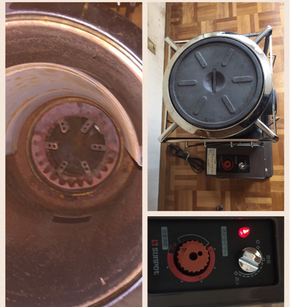 sunpot 半密閉式石油ストーブ 円筒形 KSH-5BS-K3 / 現状品 KSH-2BS-K3
