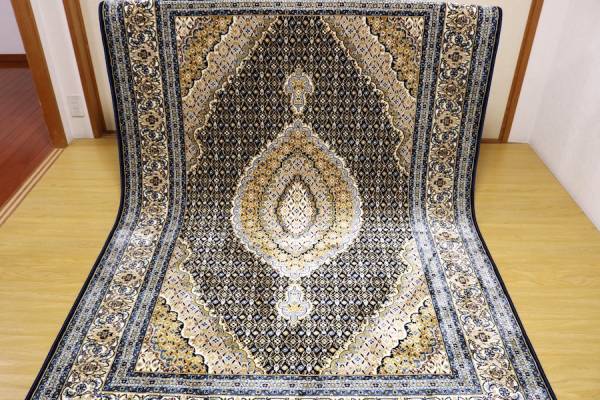 高級天然シルク100% ペルシャ柄絨毯 新品未使用 150×230_1