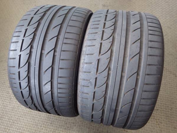 送料無料 激安 即納 バリ山 ブリヂストン ポテンザ S001 315/25-19 315/25R19 2013製 ポルシェ リア 2本