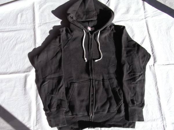 売れ済特注 WAREHOUSE ウエアハウス ジップパーカー 40 スミ黒 【公式
