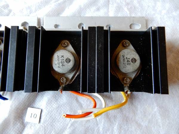 日立 MOS-FET 2SJ49/2SK134 2ペア 取り外し品 金田式(パーツ、部品