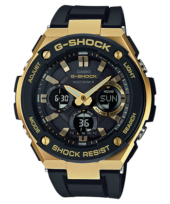 カシオ 美品 G-SHOCK Gショック GST-W100G 5444JA G-STEEL Gスチール 