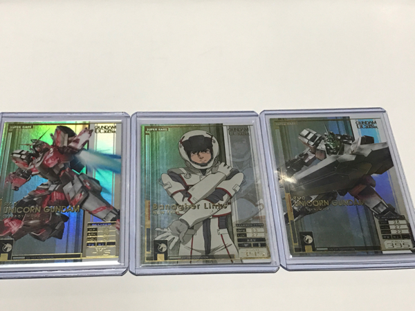 ガンダムカードビルダー 第１弾 SRバナージ、ユニコーンガンダム二種