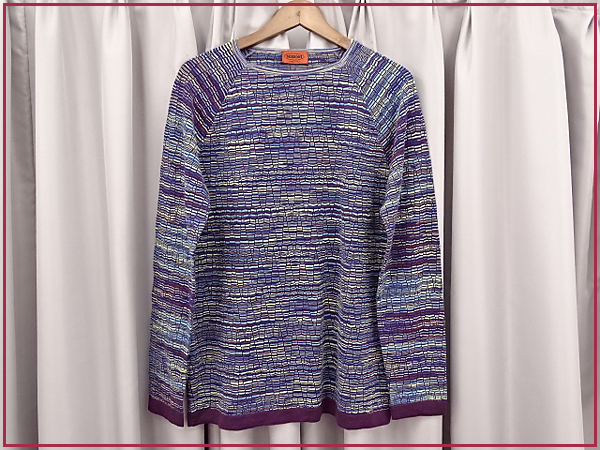 1円 ミッソーニ ウール混 ニット アンサンブル 2点【003】