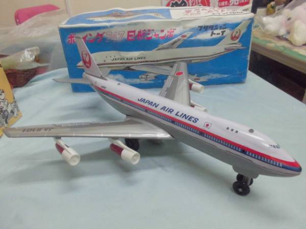 現状 野村トーイ ダグラスDC-7C JA6305 ブリキ製 当時物 /電動走行