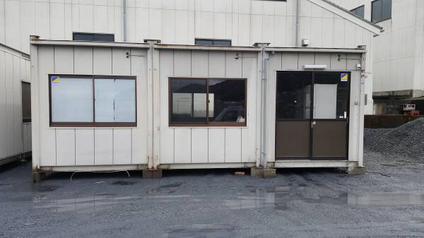 中古スーパーハウス プレハブ ユニットハウス 事務所 物置 4坪3連棟 