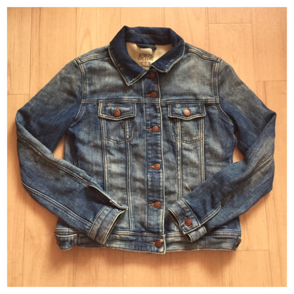 ZARA スウェットデニムジャケット L Gジャン トレンドアイテム