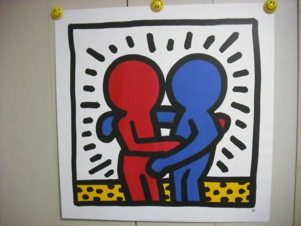 キース・ヘリング　オシャレなポスター　ポップアート　送料は別途です。