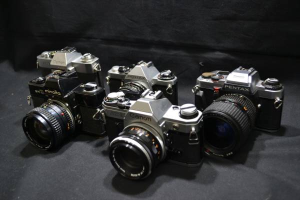 フィルム一眼レフカメラ キャノン ペンタックス ミノルタなど 5台