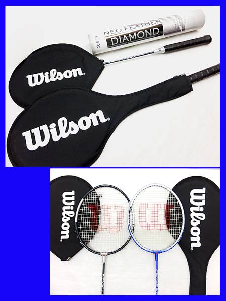 Wilson ウィルソン バトミントン ラケット FORSE1000 IMPACT1000 TITANIUM GOSEN ネオフェザーダイアモンド シャトルコック 羽根 まとめて ,WilsonウィルソンバトミントンラケットFORSE1000IMPACT1000TITANIUMGOSENネオフェザーダイアモンドシャトル本羽根まとめて