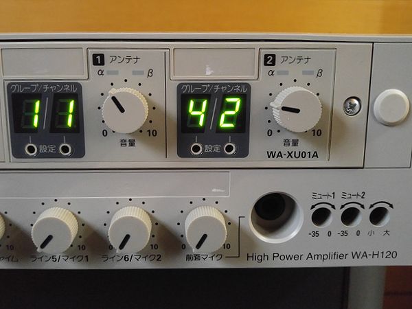 Panasonic ハイパワーアンプ WA-H120 ワイヤレスユニット WA-XU01A 付