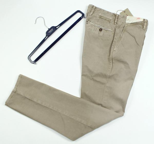 70%OFF◆抜群の美脚！【INCOTEX / インコテックス(伊)】希少スタッズ入り細チノ33 /W86cm /アースベージュのコットンツイル