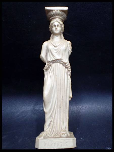 讃】 西洋美術 ギリシャ彫刻 神殿柱 カリアティード像 女性像 美貌
