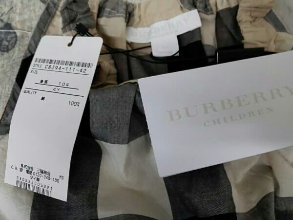 BURBERRY CHILDREN バーバリー ワンピース 104cm タグ付き美品