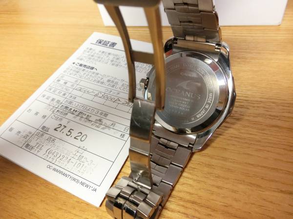 カシオ 腕時計 オシアナス マンタ OCW-S3000P-2AJF 水色/ブルー