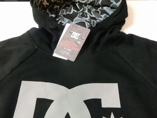 【新品:SALE】16 DC TECH STAR PULLOVER M BLK 撥水 パーカー 正規品