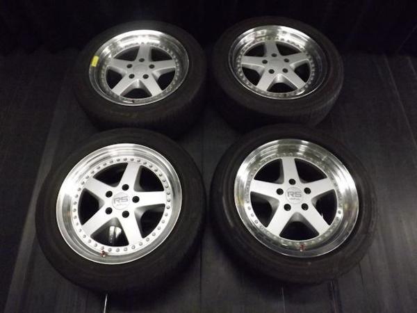 インパル RS 17インチアルミホイール4本SET 8J+32 5穴114.3 235/50-17 
