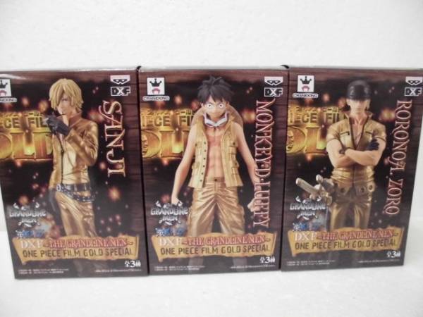 ワンピース GRANDLINE MEN GOLD SPECIAL ルフィ ゾロ サンジ 全3種