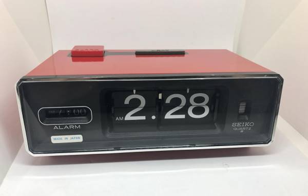 レアSEIKO セイコー アラーム パタパタ時計 動作確認済み QN401T 美