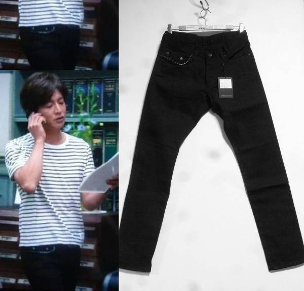キムタクHERO着 ヒステリックグラマー ブラックSスリムデニム セルビッチデニム 32