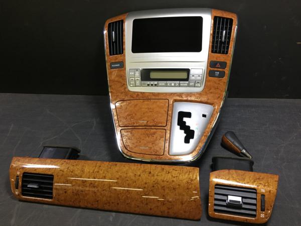 ■10 アルファード 後期　プラチナセレクション 茶木目 ウッドパネル　センター　エアコン　ドアトリム　シフト　