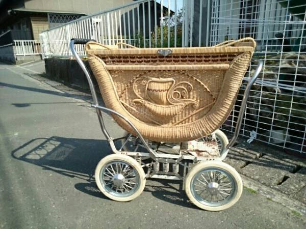 ❤️❤️❤️送料無料　レトロ　乳母車 レトロ○アンティーク 乳母車 桃太郎号(ベビーカー)｜売買された