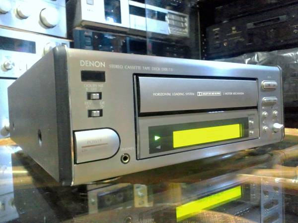 DENON DRR-7.5 クイックリバース カセットデッキ DOLBY B/C NR HX PRO コンパクトサイズ メタルテープ対応 再生/録音/ 作動確認メンテ済み