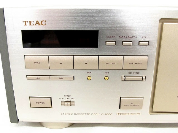 TEAC ステレオカセットデッキ V-7000 中古ジャンク品 D Yahoo