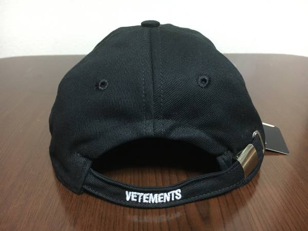 未使用 タグ付き VETEMENTS SEXUAL FANTASIES ロゴ入り CAP キャップ 