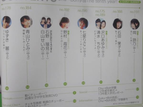 Chu→Bohチューボーvol.55 岡詩乃 石田果子 七星りさこ 野村苺花 DVD