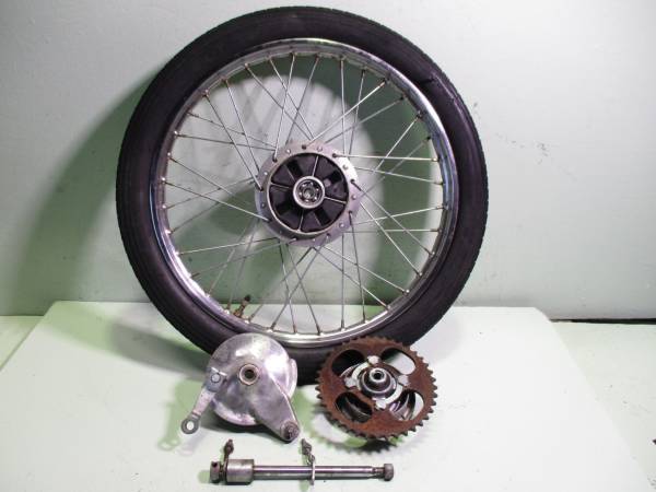 ホンダ スーパーカブ C102 リアホイール ハブ ドラム スプロケット アクスルシャフト (検 C100 C105