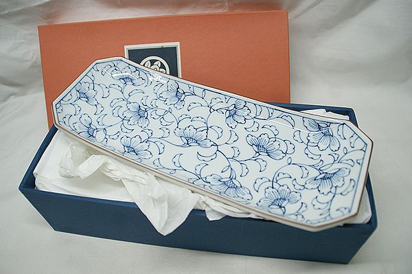 ◆未使用◆たち吉　古都唐草　焼物皿　５枚セット(kii)