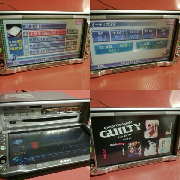 5163 美品 HONDA 純正 Gathers HDDナビ VXH-052CV DVD再生 CD clarion