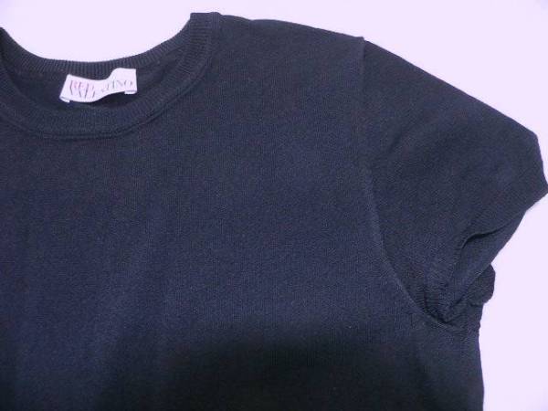 ☆Red Valentino・ワンピース・短袖・伸縮生地・Ｓ・暗紺・USED